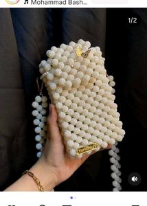 Pearl Beaded Clutch