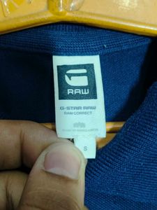 Blue G-Star Polo T-Shirt Size S 36/38