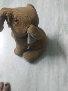 Vintage Brown Plush Bunny
