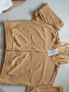 Cozy Brown Knit Jacket