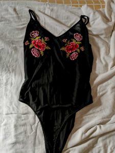Floral Embroidered Bodysuit