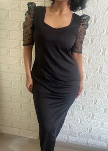 Black Bodycon Maxi Dress