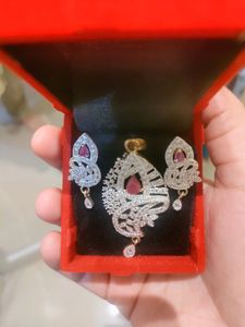 A.D Stone Pendal Set Only Rakhi Tak