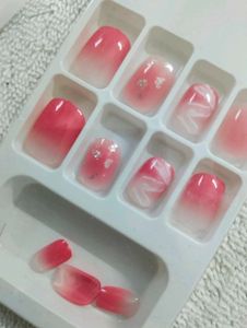 Stick On Nails 12pc With Glue