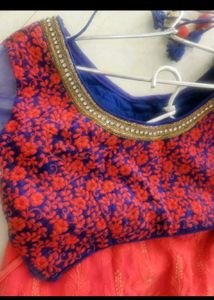 gorgeous lehenga with embroidery blous