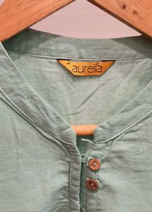 Mint Green Button-Down Tunic