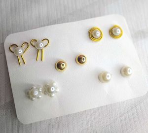 Korean Inspired Pearl Studs Earring Combo