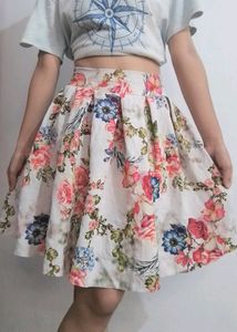 Floral  midi skirt