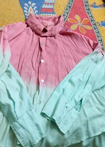 Stylish Pink & Blue Shirt