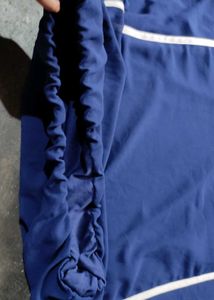 Navy Blue Embellished Blouse