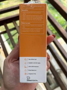 DERMATOUCH Multivitamin SPF 50 PA+++ Sunscreen Gel | UVA-UVB Protection |Zero White Cast | Unisex | 50G