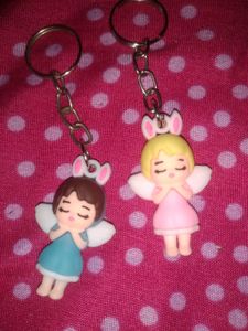 Angle Key Chain(2 Piss/Pink &amp; Sky Dress)🤫