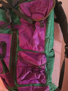 Vintage Purple &amp; Green Backpack