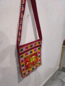 Traditional Elephant Laptop Sling Bag.