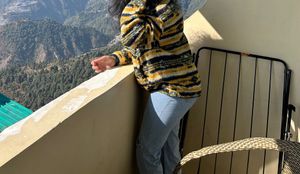 Aztec Print Fuzzy Pullover
