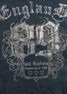 Vintage England Oxford Graphic Top