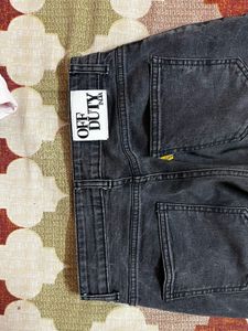 Classic Black Denim Jeans - Size 28, Length 40”