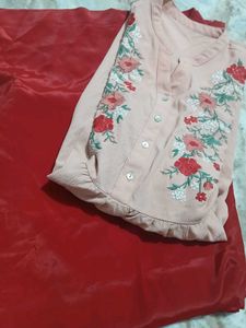 Embroidered Cord Set