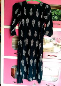 Blue Embroidered Plazo-kurti With Dupatta