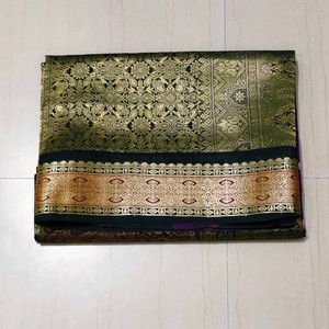 Elegant Purple Banarasi Saree