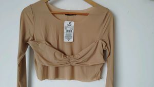 Shein Ruched Front Crop Top