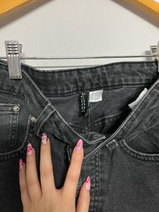 Ripped Black Wash High-Waisted Jeans