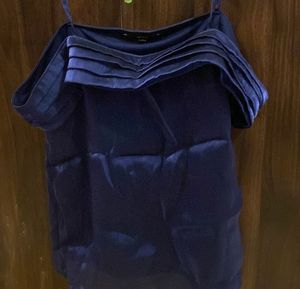 Vero moda Navy Blue Sleeveless Top