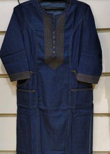 Blue Denim Kurta