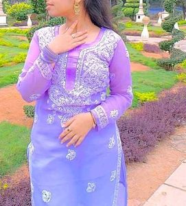 Elegant Lavender Kurta