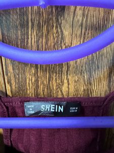 Burgundy And Black Cami Top