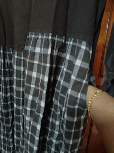 CHECKERED THICK DRESS