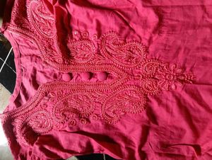 Pink Embroidered Top