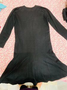 Elegant Black Long Sleeve Dress