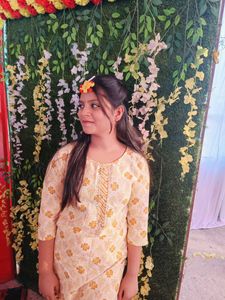 Floral Print Kurta Set For Women