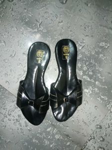 Black Bow Detail Sandals