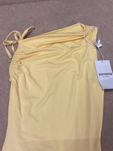 Yellow Bodycon Mini Dress