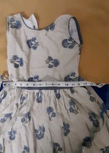 Floral Grey frock (4-6yrs)