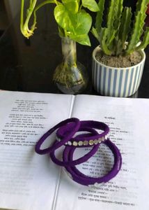 Purple Mirror Bangles 💜