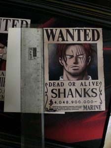 One Piece Shanks Wanted Poster And 2 Other