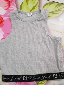 (100)River Island Ribbed Tank Top