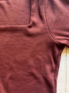 Brown Long Sleeve Top
