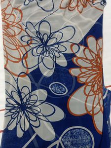 Navy Blue, Off White Saree