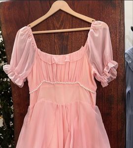 Pink Ruffled Dress