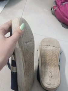 Blue Canvas Shoes