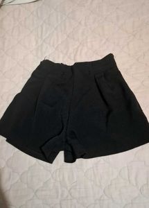 Black High-Waisted Shorts