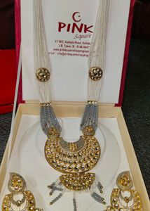 Long Moti Kundan Set