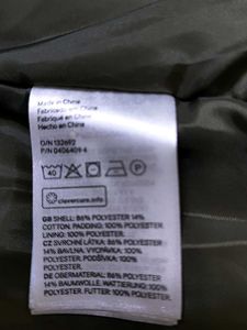 H&amp;M Half Jacket Green Black XS