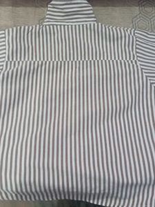 Striped Button-Up Shirt