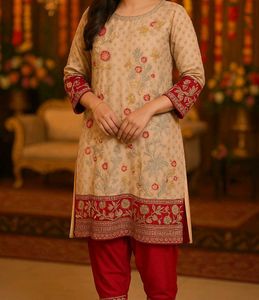✨ Elegant Designer Kurti Set – Perfect for Festive
