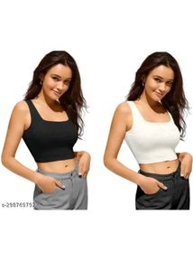 Cute Crop Top Set